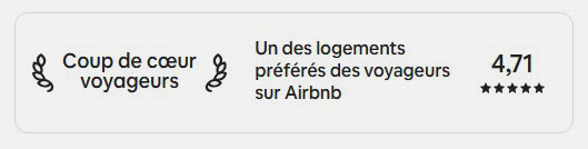 Coup de cœur des voyageurs sur Airbnb
